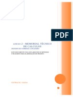 Memorial Tecnico de Calculos - Eletricos