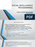 Lesson 2 Introduction To Python Programming