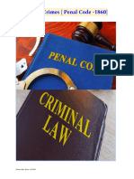 Law of Crimes (Penal Code - 1860)