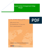 (FREE PDF Sample) Managing European Union Enlargement Helge Berger Ebooks