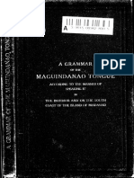 A Grammar of The Maguindanao Tongue