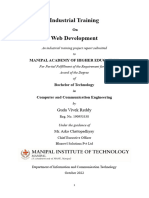 Industrial Training Web Development: Guda Vivek Reddy