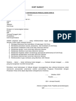 Format Surat Keterangan Pengalaman Kerja Bagi Penjaga Sekolah