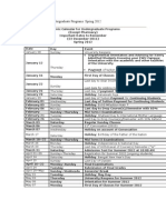 Academic Calendar For Undergraduate Programs