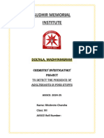 Chemistry 1 Investigatory