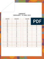 (9 ANO) Gabarito Simulado 1