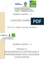 Slides Ressonância Propriedades Ligações Covalentes