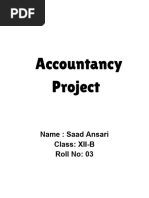 Accountancy Project - Saad A.