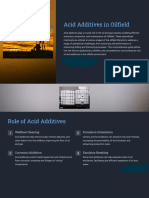 Acid Additives in Oilfield