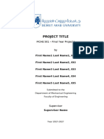 MCHE501 Engineering Application