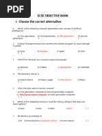 ECSE Objective Bits With Solutions