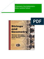 Instant Download Strings and Geometry Clay Mathematics Institute. Summer School PDF All Chapter