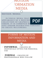 Motion Information Media