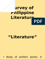 Chapter I Survey Phil Lit Intro