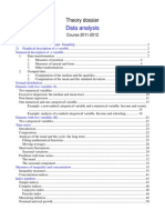 Data Analysis: Theory Dossier