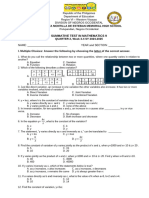 Q2 - Summative Test 2 Variatios