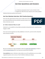 100 Selenium Interview Questions and Answers