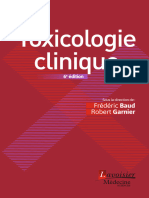 Toxicologie Clinique 6 Ed Sommaire