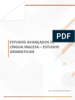 Estudos Avançados de Língua Inglesa Estudos Gramaticais: Aula 4