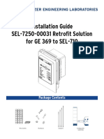 Installation Guide SEL-7250-00031 Retrofit Solution For GE 369 To SEL-710