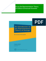 (FREE PDF Sample) An Introduction To The Representation Theory of Groups 1st Edition Emmanuel Kowalski Ebooks