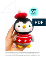 Christmas Penguin Martin Free Amigurumi PDF Pattern