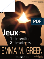 Jeux Interdits Jeux Insolents Les Intégrales Bonus Emma Green Green