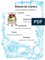 Tarea de Administración de Medicamentos