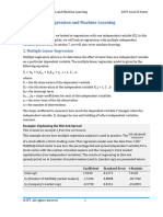 R08 Multiple Regression and Machine Learning