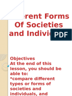 GROUP 2 Different Forms of Societies and Individuals