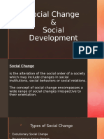 Social Changes and Social Development