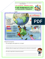 FICHA 6TO PS-¿pOR QUE CELBREMOS EL DIA DE LA EDUCACION PRIMARIA