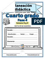 4° s12 y 13 Planeación Didáctica - Profe Diaz