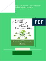 (FREE PDF Sample) Social Computing and Virtual Communities 1st Edition Panayiotis Zaphiris Ebooks