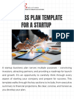 Business Plan Template For A Startup