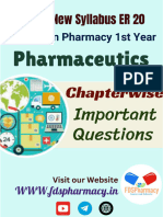 Pharmaceutics Important Questions