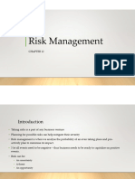 Business Studies Chapter 12 - Risk Management