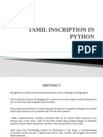 Tamil Inscription in Python