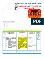 1° Sesión Día 5 Art Elaboramos Títeres de Animales