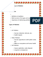 Essay On Pollution and Energy Crisis in Pakistan