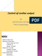 Control of Cardiac Output: by Prof - Dr.Amna Al Dujeli PHD CV Physiology