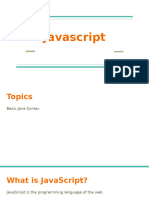 Javascript Basics