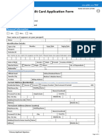 UAE - Credit Card Application Form