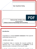 Hypothesis Testing