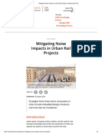 Mitigating Noise Impacts in Urban Rail Projects - Development Asia