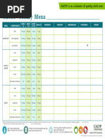 CACFP Weekly Menu Template