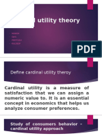 Cardinal Utility Theory New