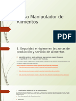 Curso Manipulador de Alimentos