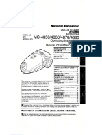 VacuumCleanerNationalPanasonic - MC 4850&4860&4870&4880 Manual 21072024