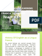 Inquiry Based-Learning and English As A Lingua Franca